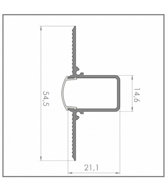 Теневой профиль с подсветкой Evrowood DA6LED – купить